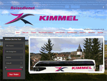 Tablet Screenshot of kimmel-reisedienst.de